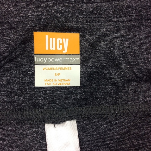 Lucy Activewear Small Heathered Gray Crop Leggings - Picture 8 of 8